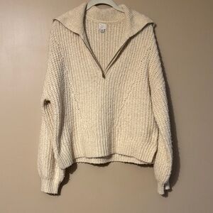 a new day Cream Cowl Neck Sweater
